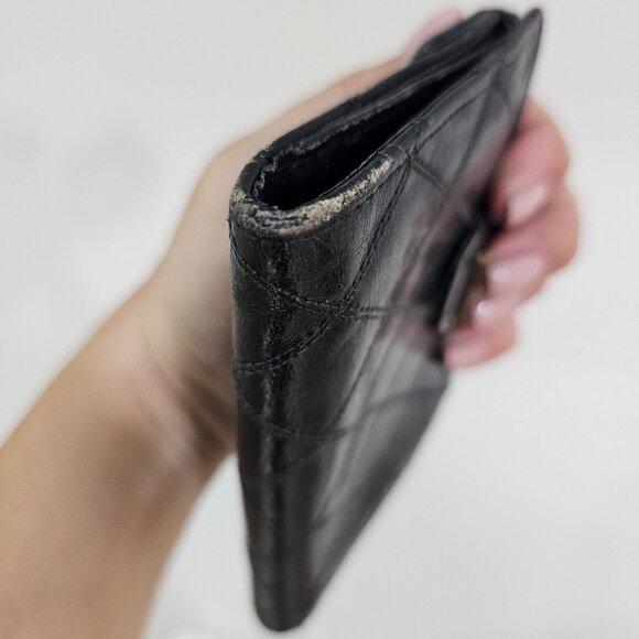 Chanel black genuine leather wallet - Picture 3 of 9